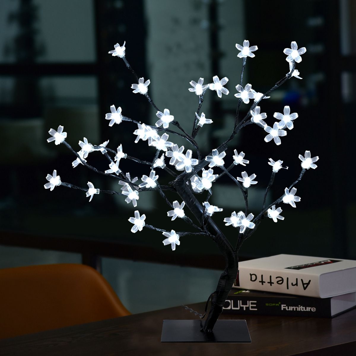 2018 Crystal Cherry Blossom 48 Led Tree Light Night Lights Table 2018 Crystal Cherry Blossom 48 Led Tree Light Night Lights Table Lamp Luminarias Decoration Luz De 45cm From Ledzzmall