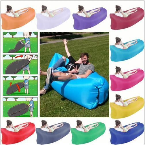 Fast Inflatable Sleeping Bag Lazy Air Sofa Bed Camping Hangout Fast Inflatable Sleeping Bag Lazy Air Sofa Bed Camping Hangout Lazy Lounger Portable Beach Lay Sack Air Bean Bag Couch Sleeping Chair A2023 Outdoor Pillow ... - Fast Inflatable Sleeping Bag Lazy Air Sofa Bed Camping Hangout