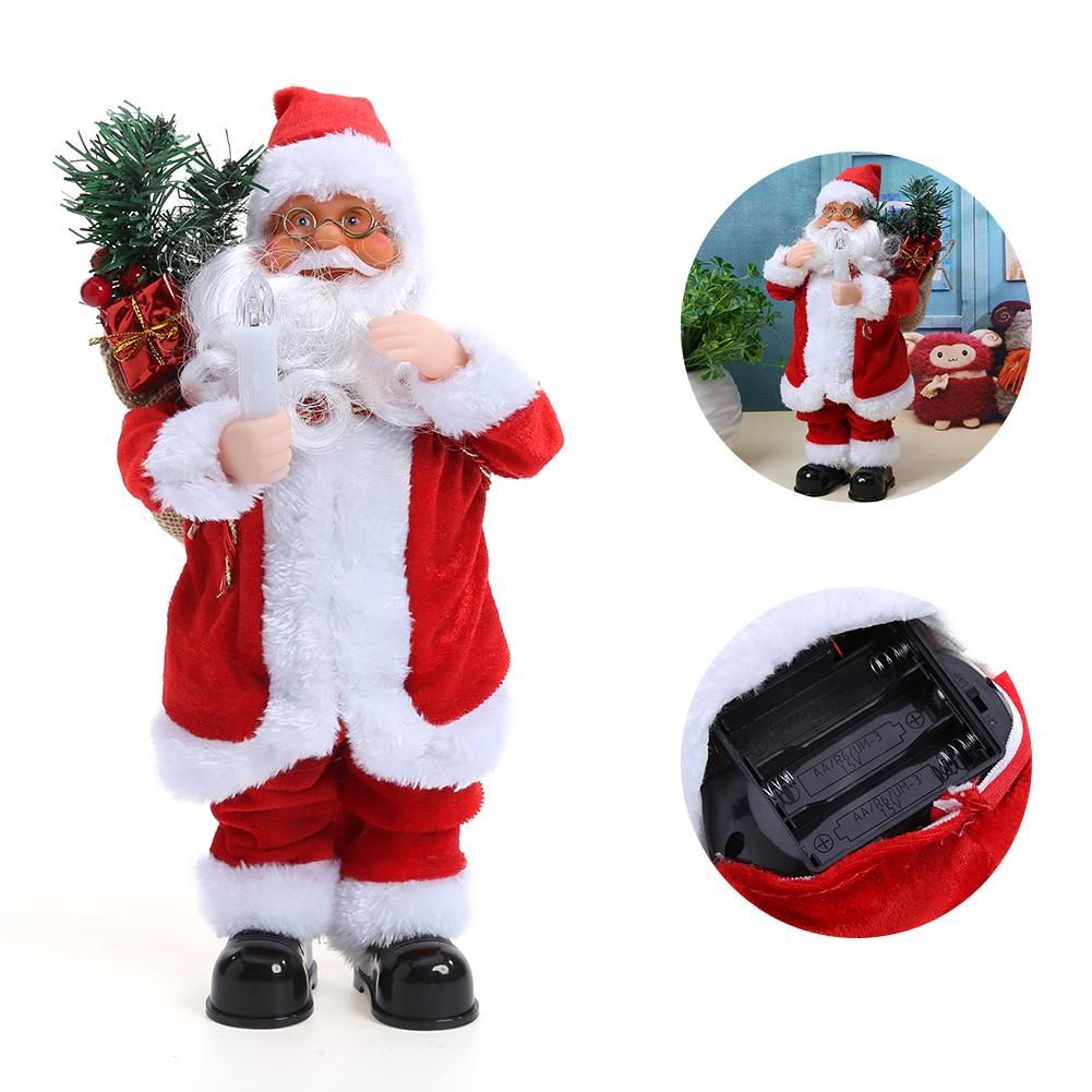 Happy Christmas Decorations For Home Dancing Singing Santa Claus Electric Christmas Toys Christmas Ornament Party Decor Christmas Donations Christmas Toys