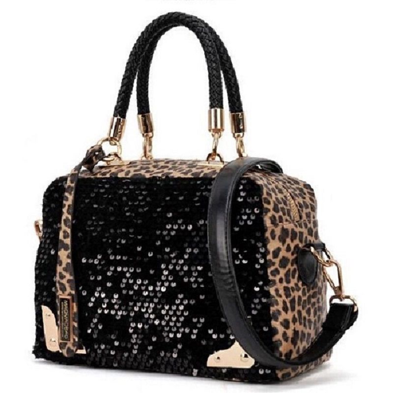 Wholesale 2016 New Women Leather Handbag Women Shoulder Bag Vintage Leopard Bags Women Messenger ...