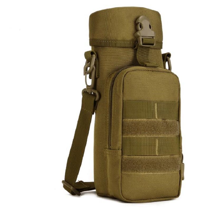 Novemkada Water Bottle Pouch - 1000D Tactical Molle Carrier For 32oz Bottles, Includes Carabiners
