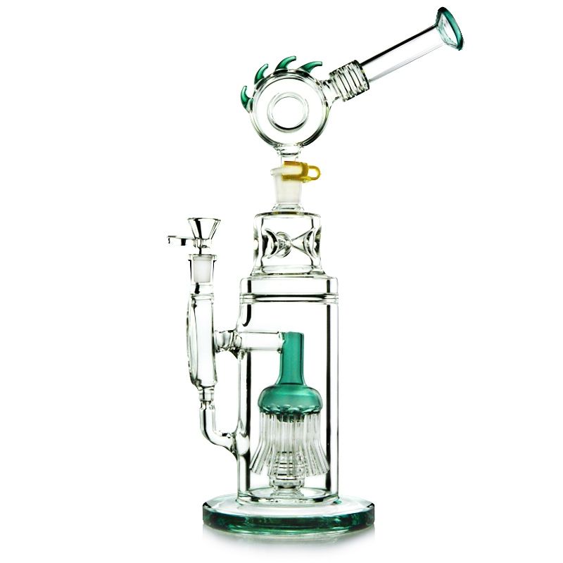 2019 Removable Mouthpiece Glass Bong 12 Arms Tree Perc Heady Glass
