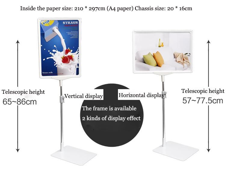 2021 A4 Poster Frame Stand POP Supermarket Poster Banner Advertising