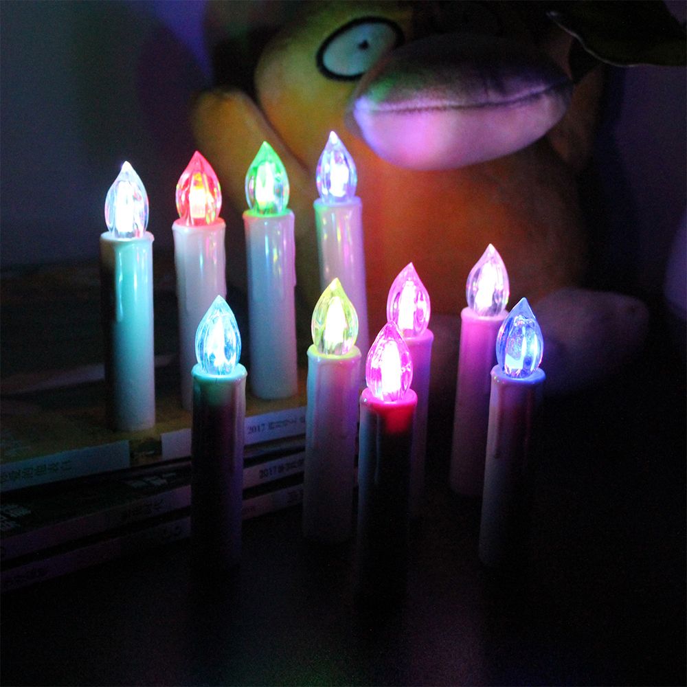 Wireless Remote Control Change Led Candle Light Birthday 2017 New Year Christmas Tree Decorations Wedding Candles Decorative Candles Designer Candles From