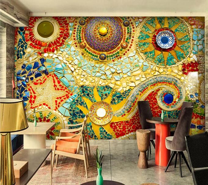 Grosshandel Bohmische Abstrakte Malerei Grosse Wandbilder Tapeten Wohnzimmer Schlafzimmer Tapete Malerei Tv Hintergrund Wand Dreidimensionale Tapete Von Lu1688 20 52 Auf De Dhgate Com Dhgate