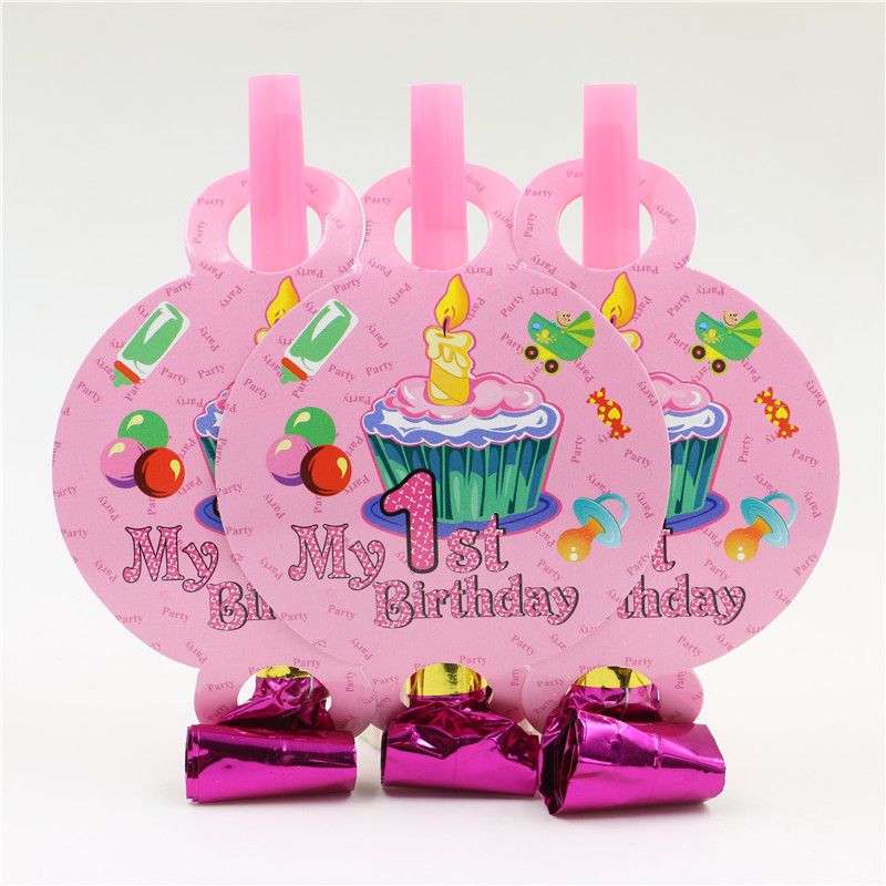 Wholesale New Arrival Pink My 1st Birthday Candle Theme Pattern