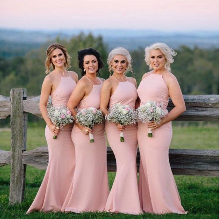 Light Pink Bridesmaid Dresses