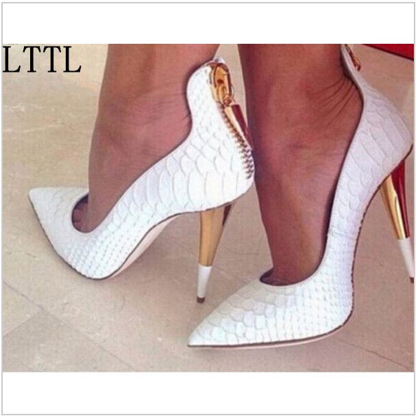 womens white high heels