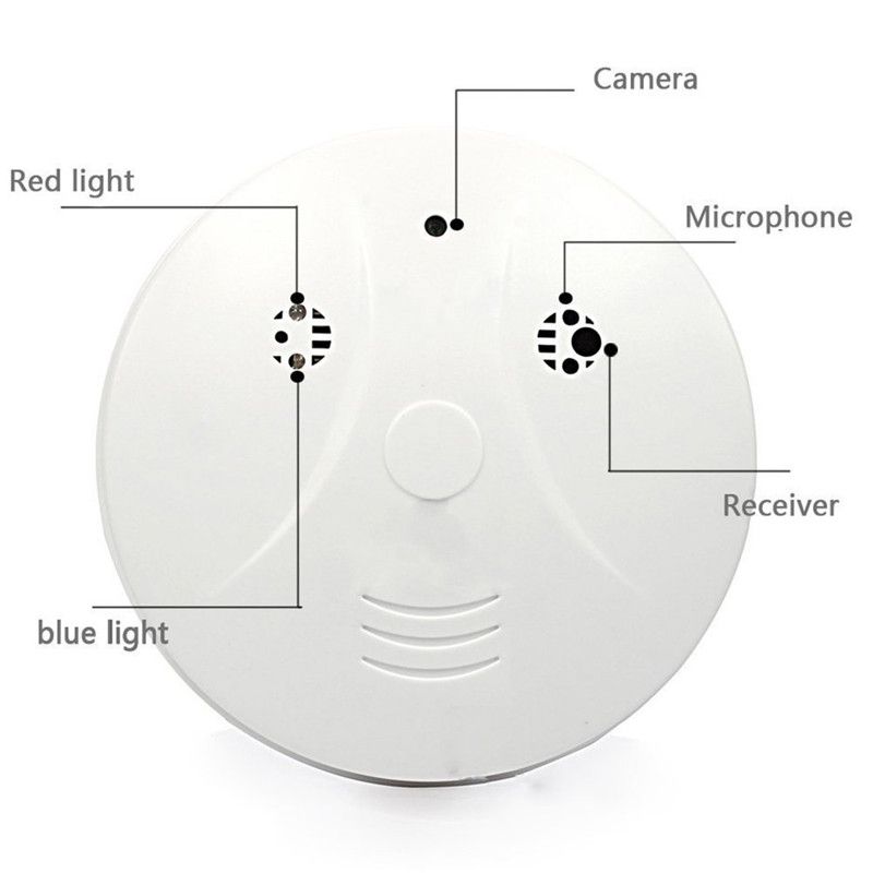 Hidden WiFi Smart Smoke Detector Camera 1080P - Indoor Spy Cam With Night Vision, Motion Detection, Loop Recording, IOS/Android App