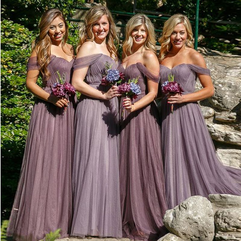 Muted Purple Bridesmaid Dresses ...