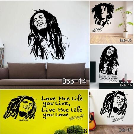 bob marley sticker bob wall stickers removable vinyl quotes decals