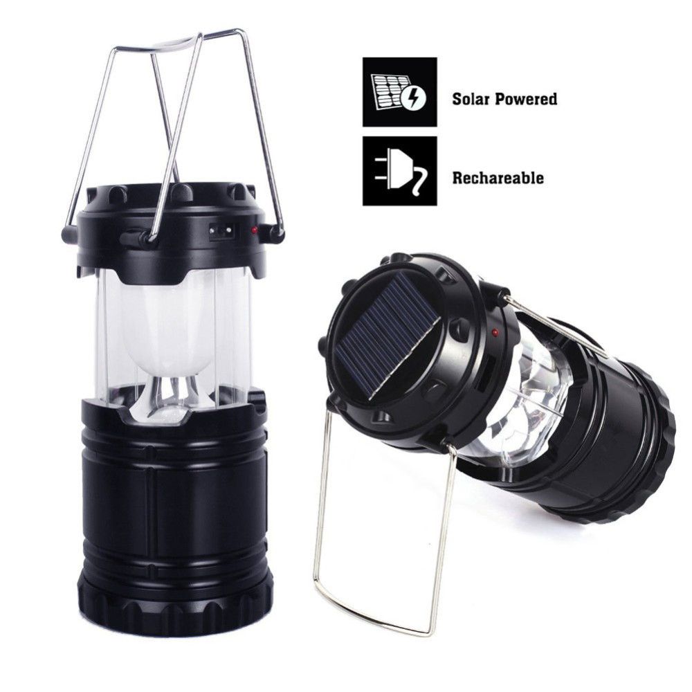 2019 Portable Solar Charger Camping Lantern Lamp Collapsible LED