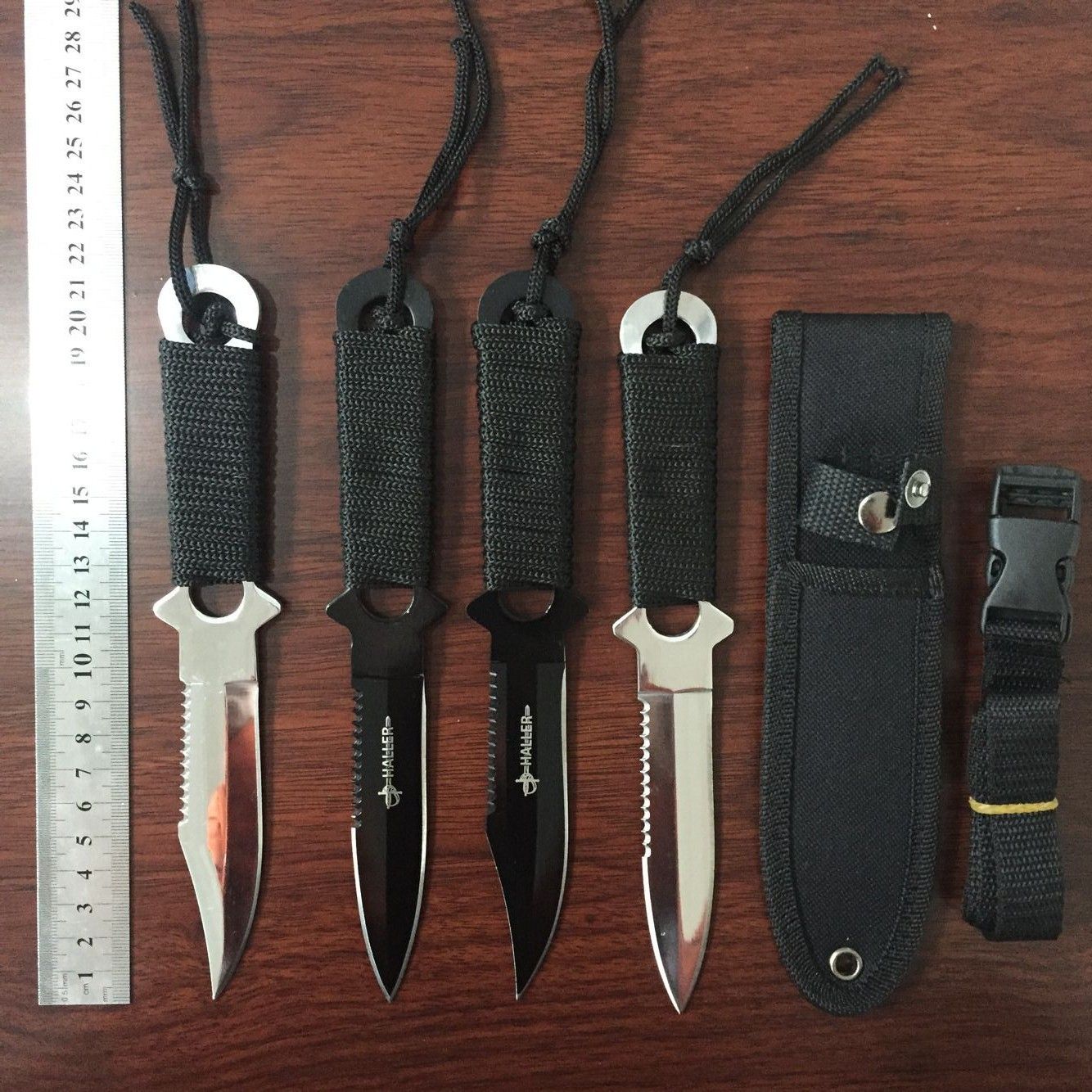 Outdoor Diving Military Knife US Leggings Straight Automatic Knife