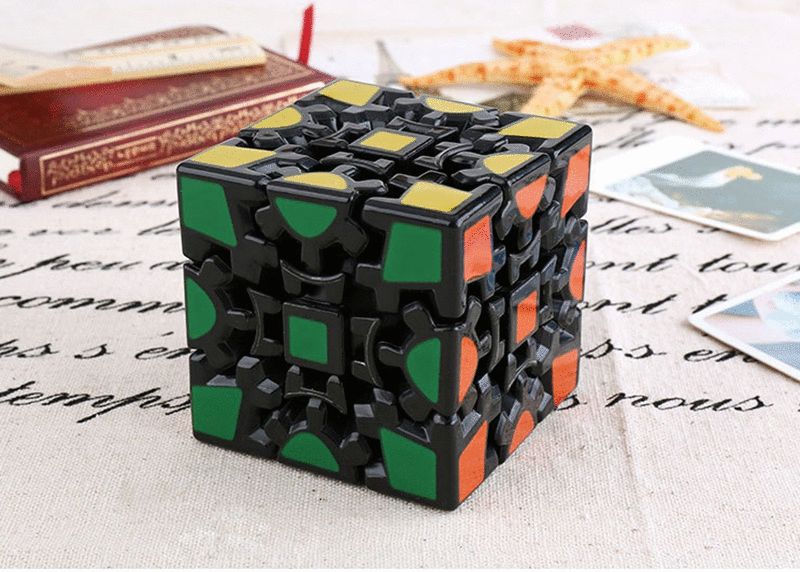 2021 Wholesale 3D Cube Puzzle Magic Cube 3 X 3 X 3 Gears Rotate Puzzle