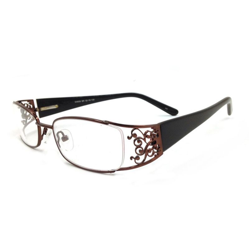 2021 Elegant Women Eyeglasses Metal Rectangle Brand Designer Prescription Spectacles Fashion