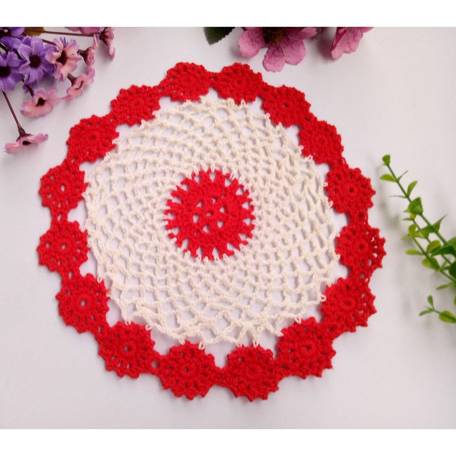2019 Wholesale Diy Household Handmade Round Flower Table Mat