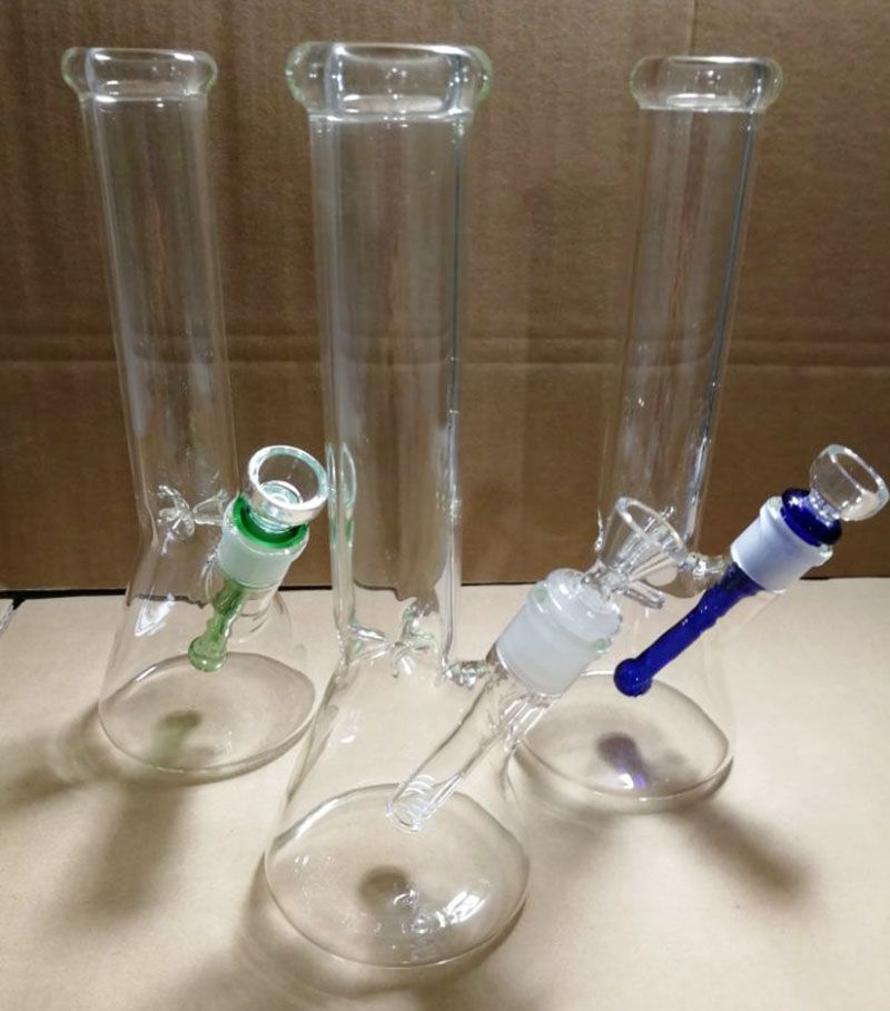 2021 Newest Pyrex Borosilicate Beaker Bong 3style Glass Bongs 10 Rasta