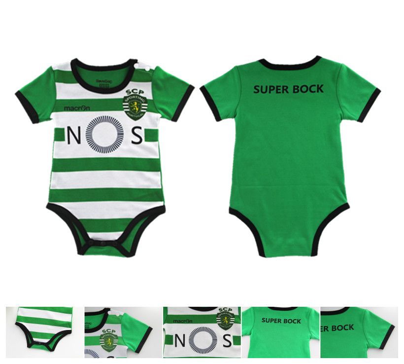 Compre Bebê Onesie Romper Sporting Portugal Home Futebol Bebê Camisas