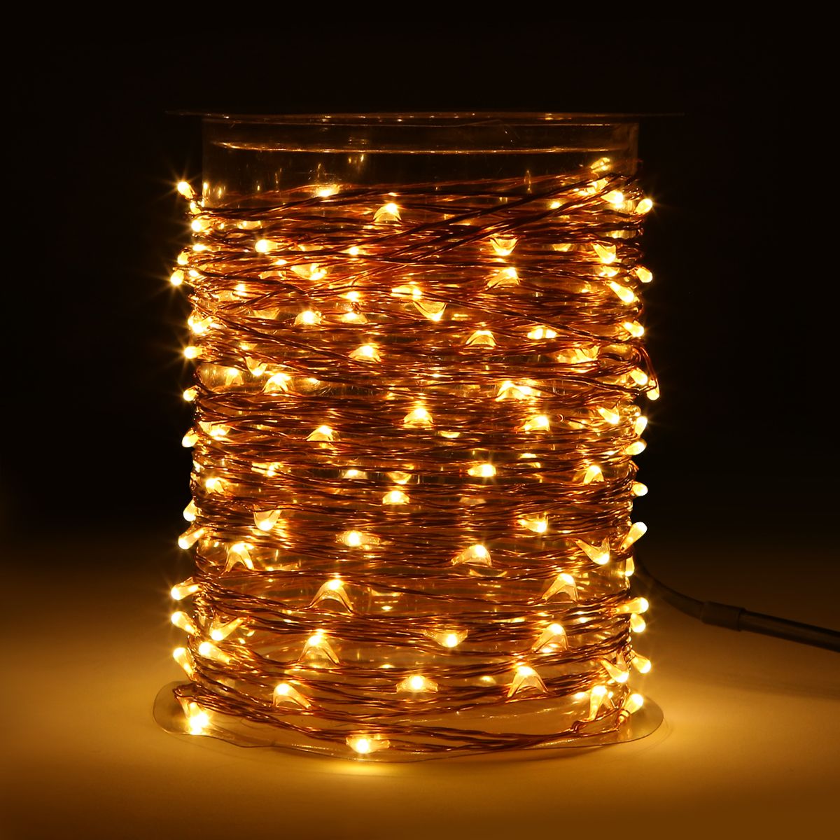 33 Ft 100 Led String Lights With Remote Control Waterproof Outdoor Decorative 110v Spool Package Design