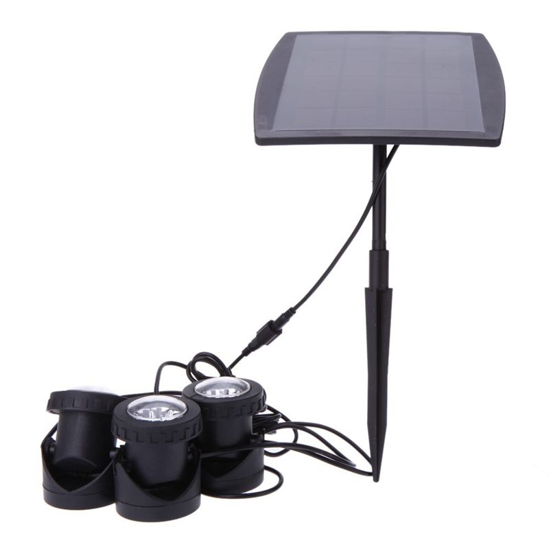 New Arrival Garden Pool Pond Yard Lights Outdoor Spot Light 18leds Solar Spotlights With Panel Lawn Lamps