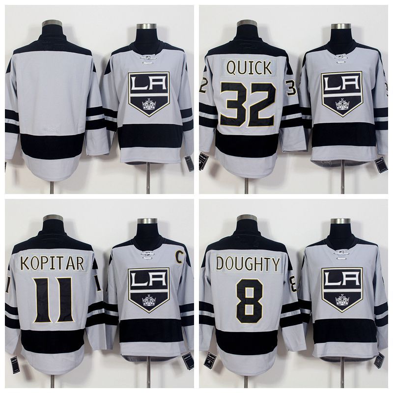 2019 2016 New 50th Anniversary LA Los Angeles Kings Hockey Jerseys 8 Drew Doughty 11 Anze 