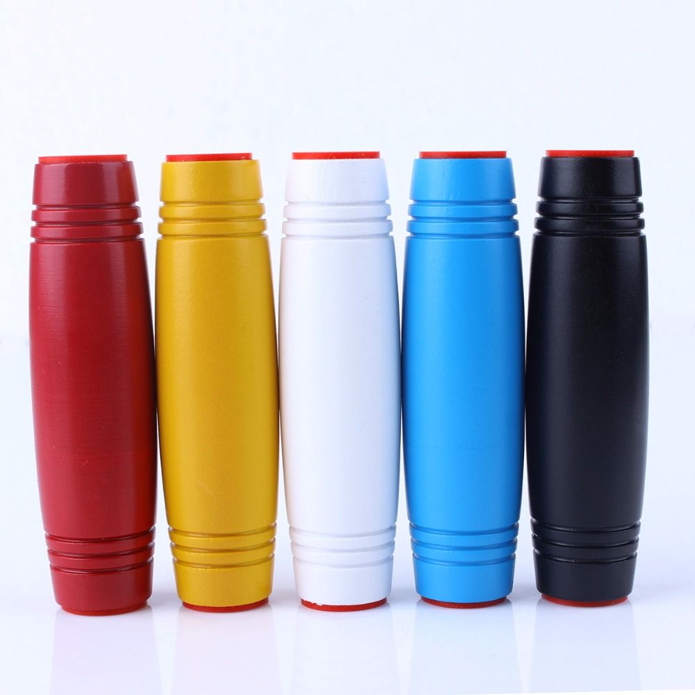 2018 Mokuru Rollover Desk Toy Fid Spinner Stick Wooden Desktop Hand Dimensional Sided Flip N Roll Toy Edc Anxiety Release For Home Party From