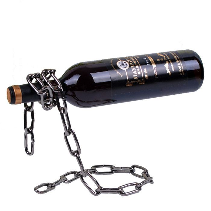 2019 Creative Chain Ring Wine Rack Magical Suspended Free Stand Chain