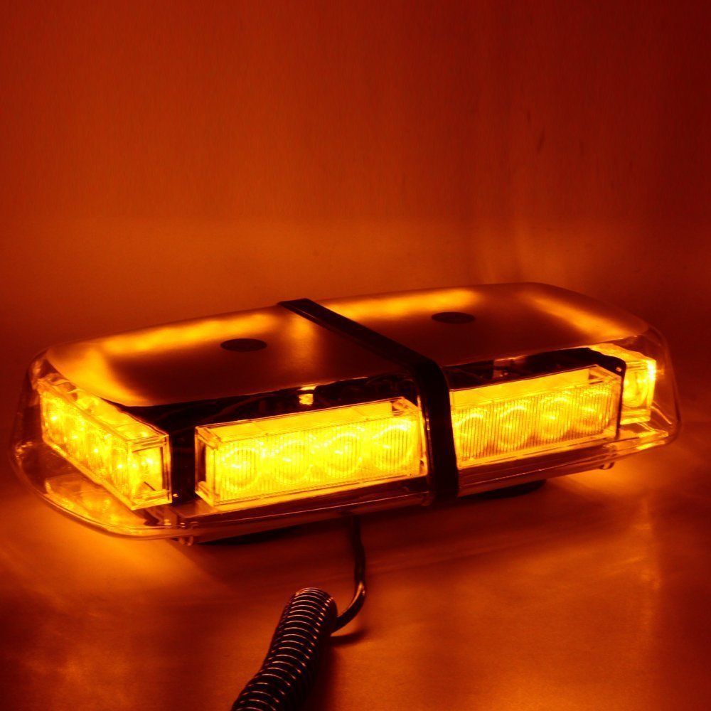 24 Big LED Car Strobe Light With 7 Flash Patterns Emergency Security