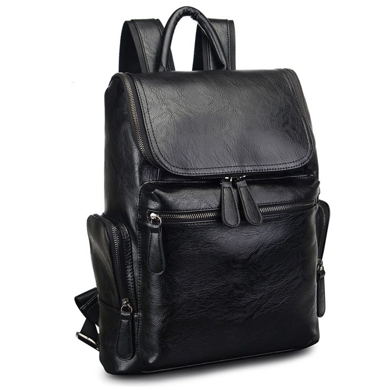 Backpack Men Leather Click Backpacks