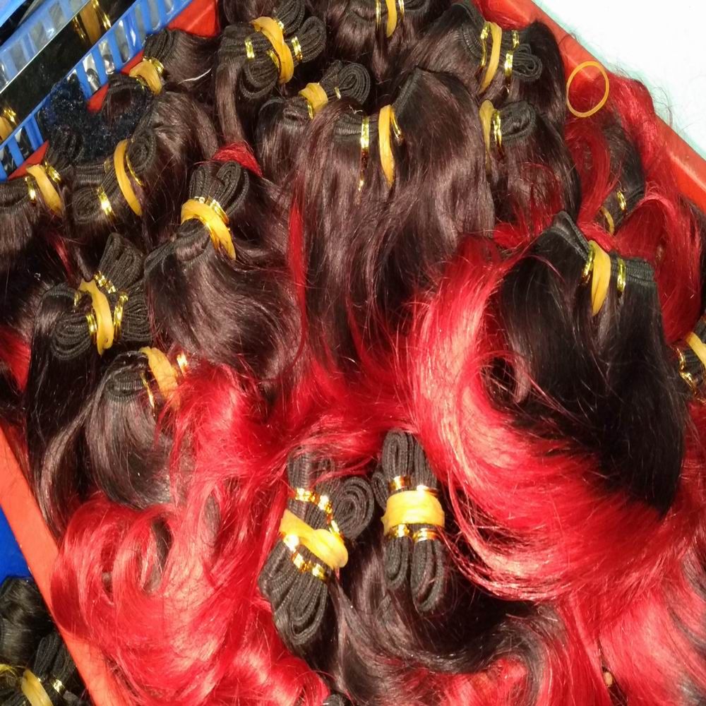 Cheapest Colored Brazilian Indian Human Hair Weave Ombre ...
