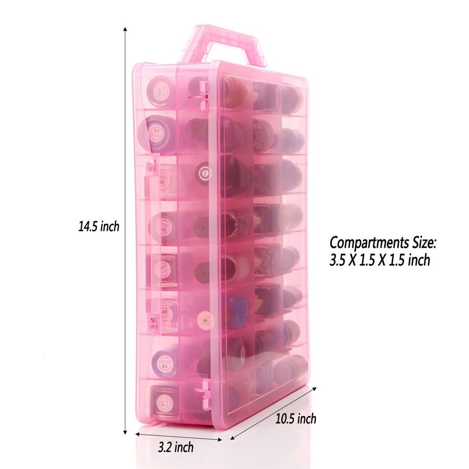 2021 Universal Nail Polish Storage Case For 48 Polish Bottles With