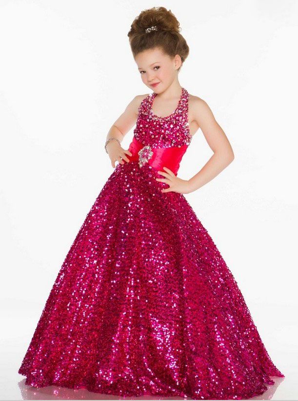 robe fille fushia