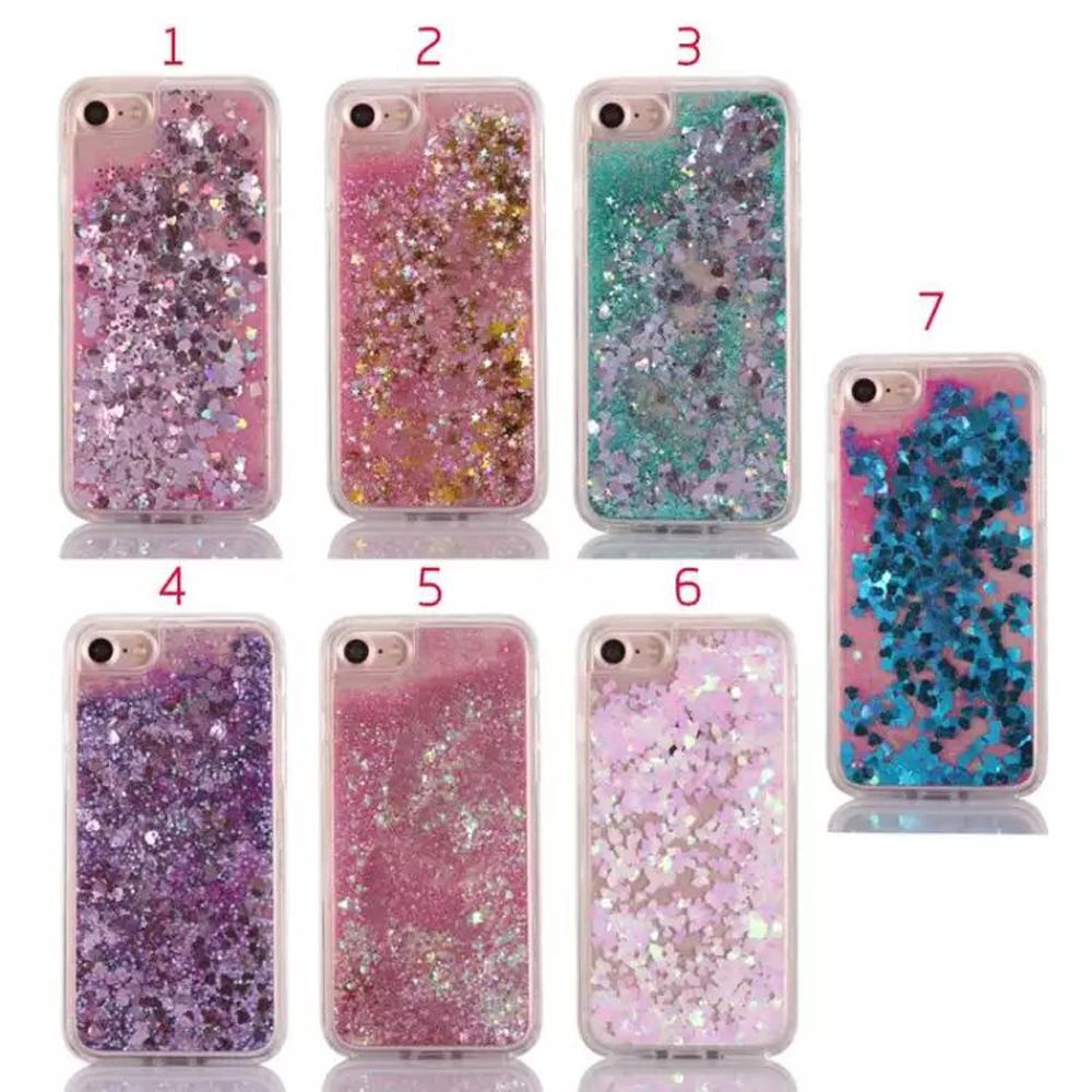 Iphone7 Dynamic Floating Liquid Glitter Sand Quicksand Star Clear Iphone7 Dynamic Floating Liquid Glitter Sand Quicksand Star Clear Soft Tpu Edge Per Frame Case Cover For Iphone 6 6s 7 Plus Jeweled Cell Phone