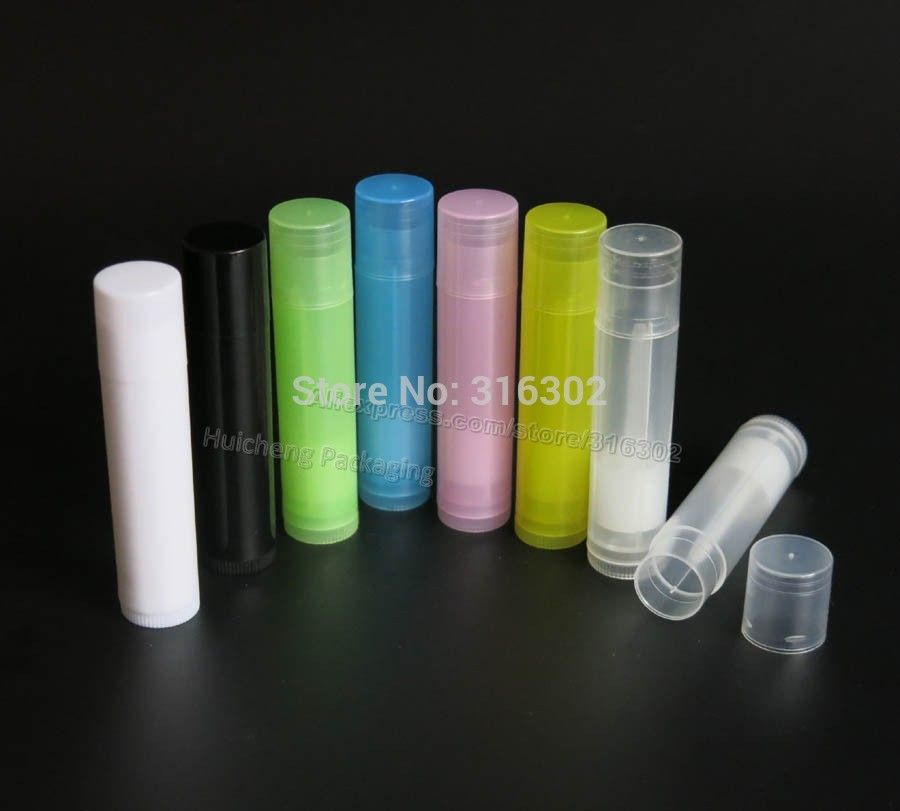 100 X 5ml Empty Pp Lip Balm Tube Container Cosmetic Packaging