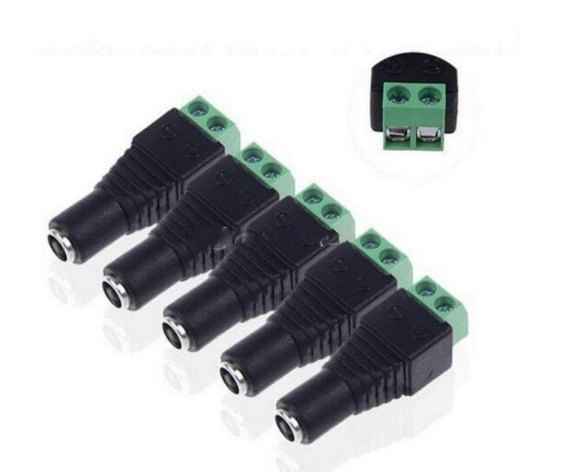 2019 5.5 X 2.5mm Female Mark Polarity DC Power Jack Connector Plug
