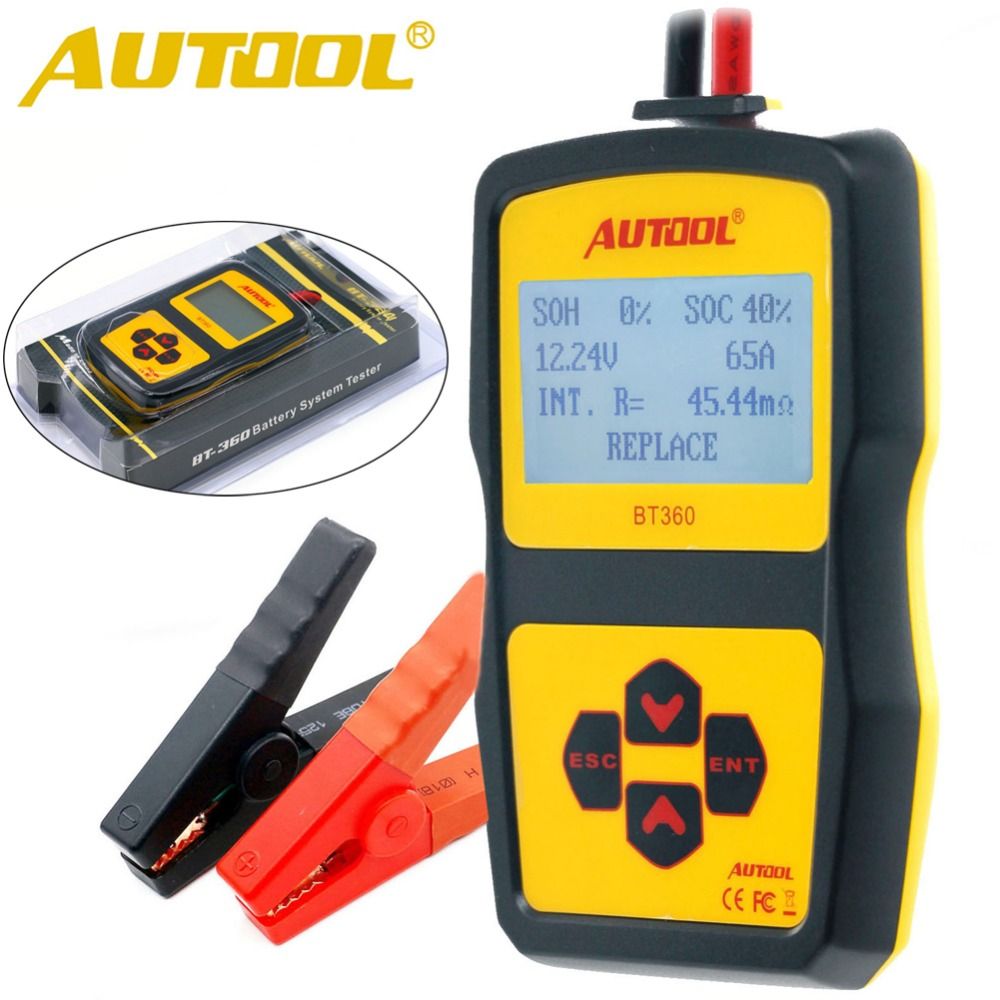 Testeur De Batterie De Voiture 12/24 V DC Avec Alternateur LED Pour