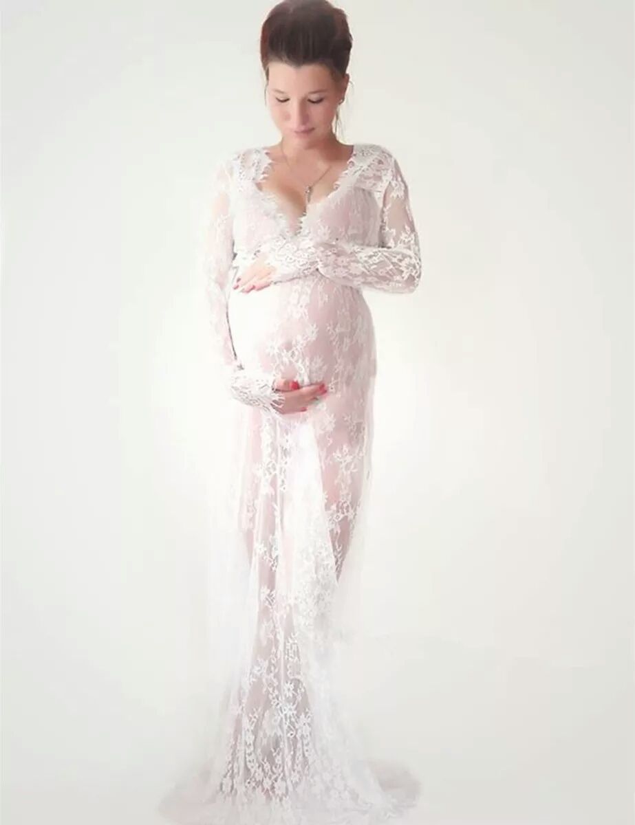 White Maternity Dress