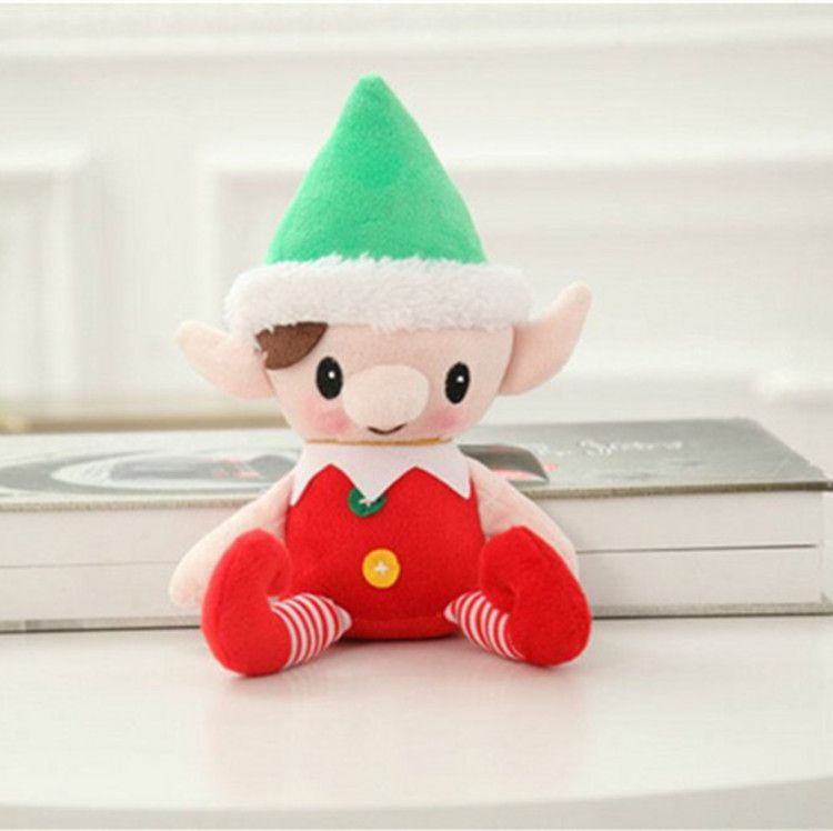 2018 christmas santa elf plush toys 30cm cute christmas delivered christmas gift ideas