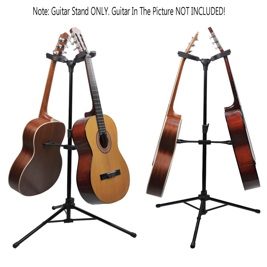Soporte Doble Hércules Auto-Grip para Guitarra o Bajo GS-422-B+