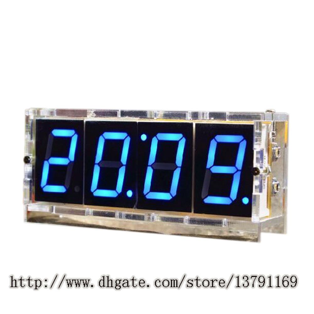 2018 4 Digit Led Diy Electronic Digtal Alarm Clock Kit Module Large 2018 4 Digit Led Diy Electronic Digtal Alarm Clock Kit Module Large Screen Blue Practice Set From Pioneer160 10 25 Dhgate Com