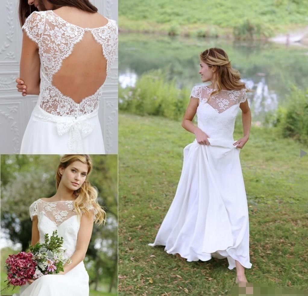  Discount  Modest Boho Country  Wedding  Dresses  2019 Cheap  