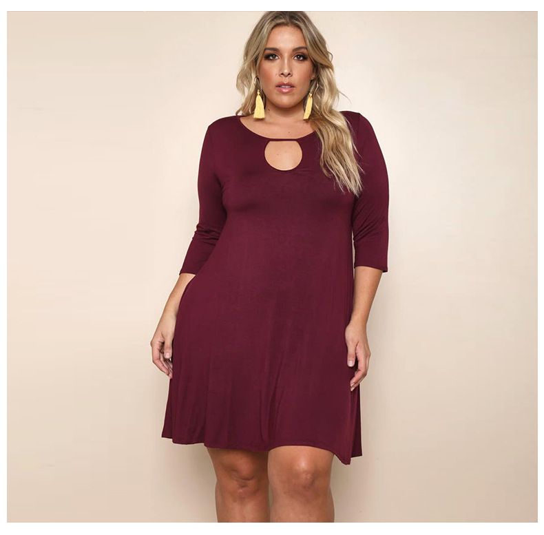 Autumn Winter Long Sleeve Casual Dresses Chrstimas Party ...
