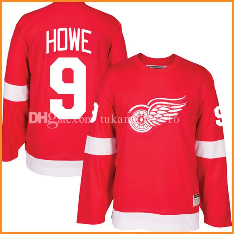 2019 Detroit Red Wings 9 Gordie Howe Hockey Jersey Men'S Embroidery