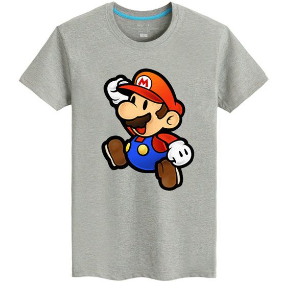 Super Mario T Shirt Hot Short Sleeve Cool Design Tees Game Fans