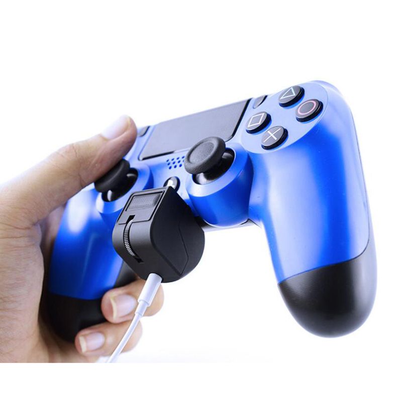 Microphone Headsets Mute Volume Control Adapter for PS4 Pro Slim PSVR