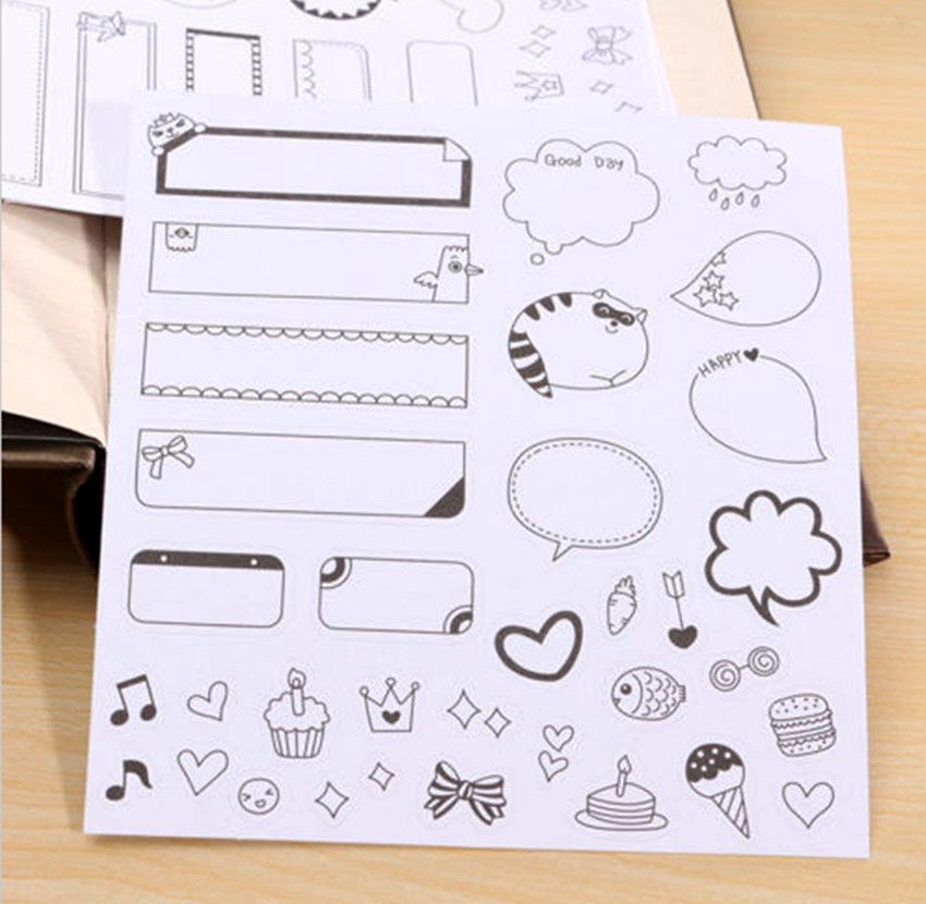 Cute Album Scrapbook Calendar Diary Planner Card Photo Letter Sticker Decoration
