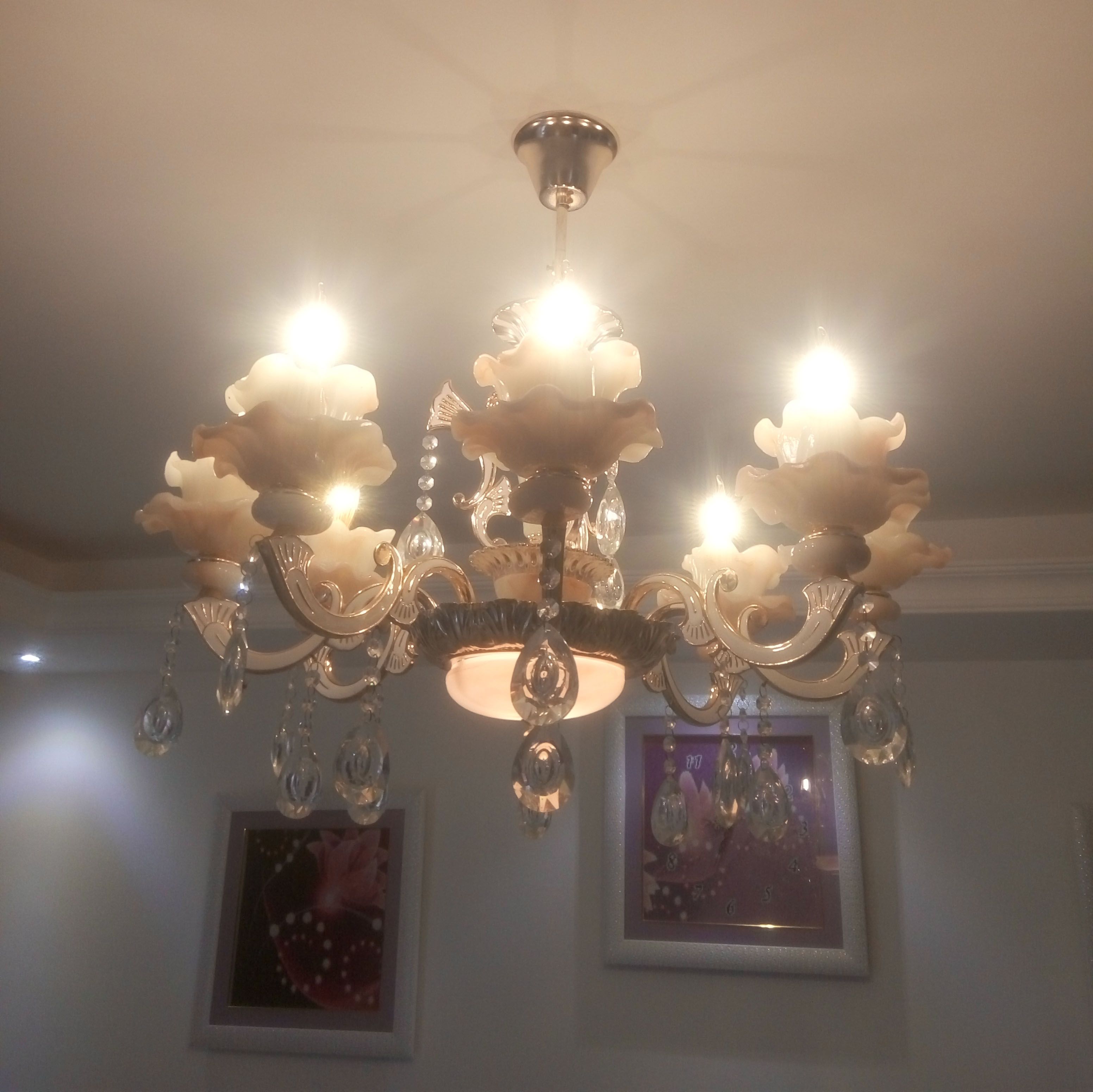 Led Candle Light Crystal Lamp 6w Hall Lights E12 E14 110v Led Candle Light Crystal Lamp 6w Hall Lights E12 E14 110v 220v Warm White Chandelier Pendant With 4 7 Piece On