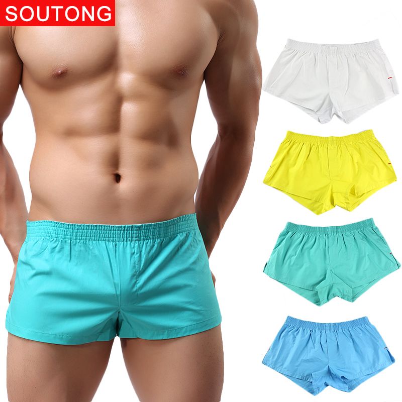 2017 New Fashion Mens Underwear High Quality Cotton Texture Pure Color ...