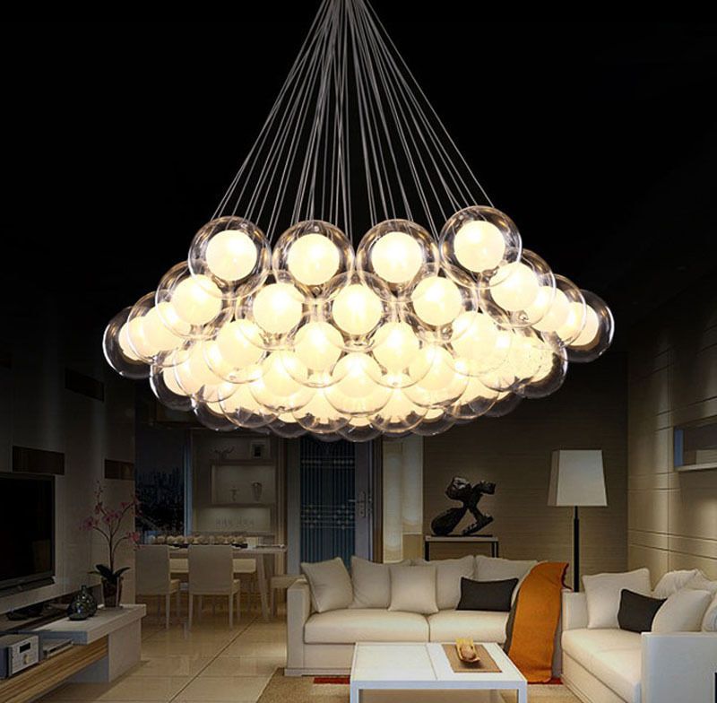 Modern Led Glass Ball Pendant Lights Bubble Chandelier Modern Led Glass Ball Pendant Lights Bubble Chandelier Lamp Ceiling With G4 Bulb Track Lighting Hanging From