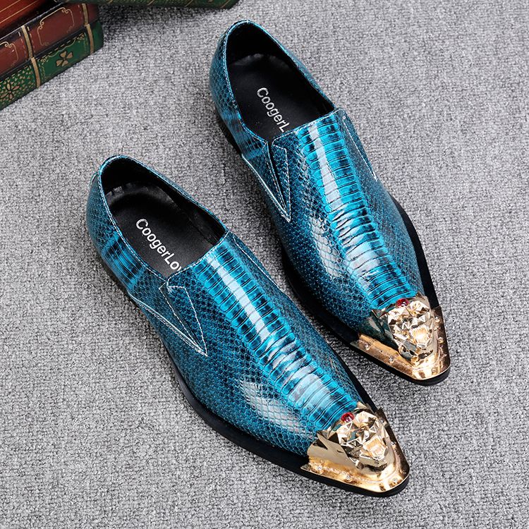 turquoise mens dress shoes